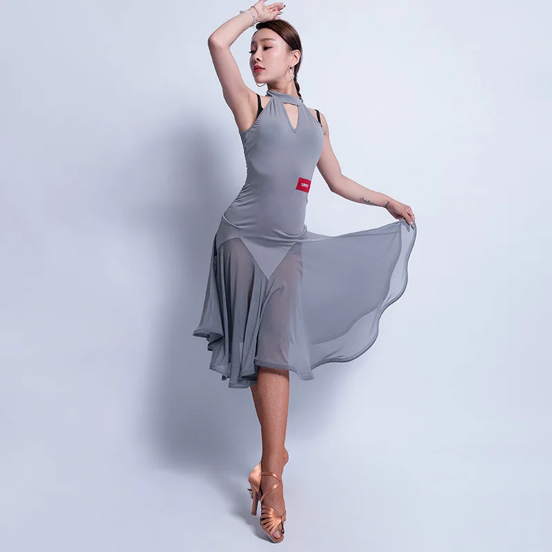 Сексуальное платье для латинских танцев Танго сальсы бальных тренировок женские