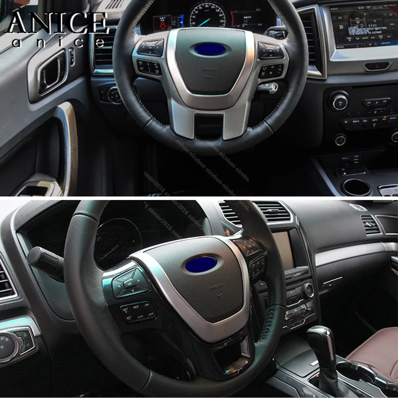 Декоративная крышка для рулевого колеса отделка Ford Ranger Everest ручной работы 2015 2016