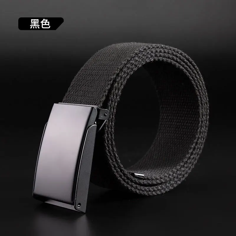 Ремень брезентовый с металлической пряжкой для мужчин и женщин, стильный пояс для джинсов, ярких цветов, G258