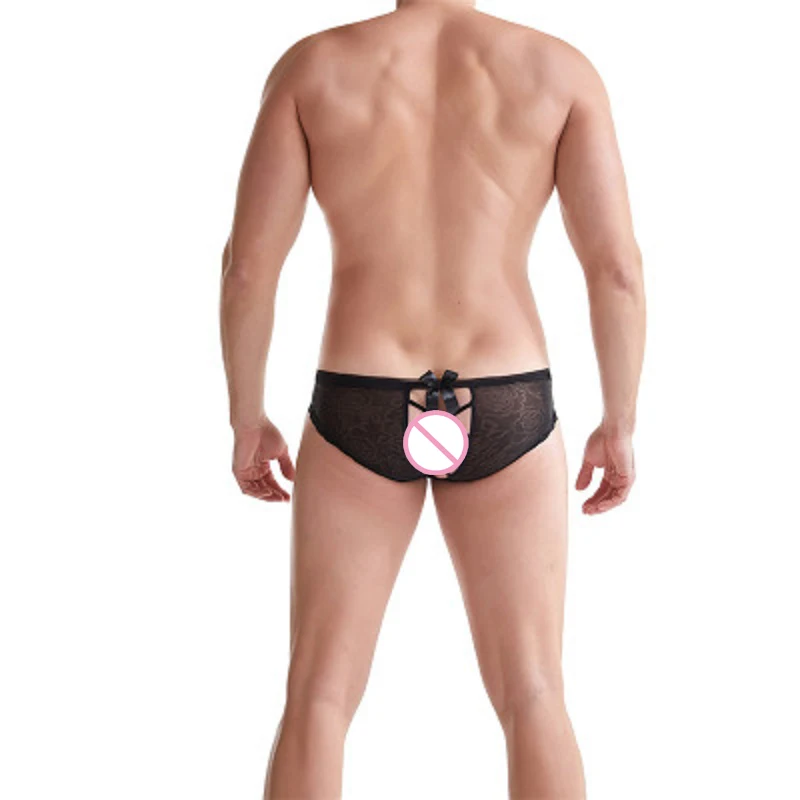 Мужские Клубные Соблазнительные трусы-брифы из ледяного шелка сексуальные