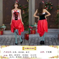 christmas tube top dress 2019 new product christmas costume cosplay year end show christmas catwalk costume suitable for any fig