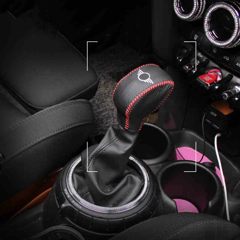 Чехол из натуральной кожи для ручного тормоза Mini Cooper F54 F55 F56 F60 автомобильные