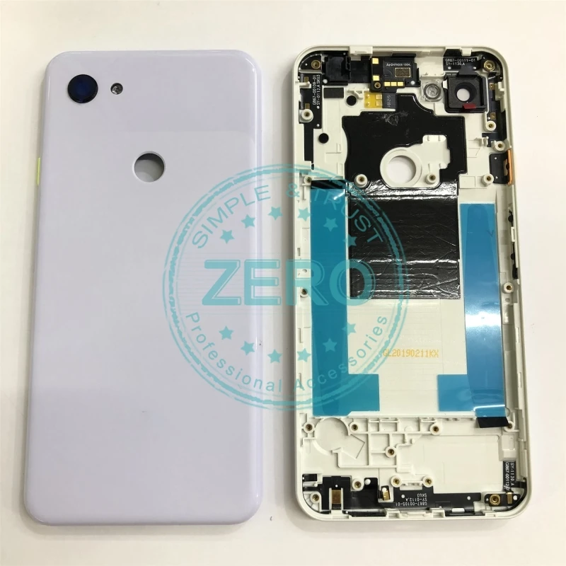 Оригинал для Google Pixel 3a XL задняя крышка батарейного отсека + стеклянный объектив