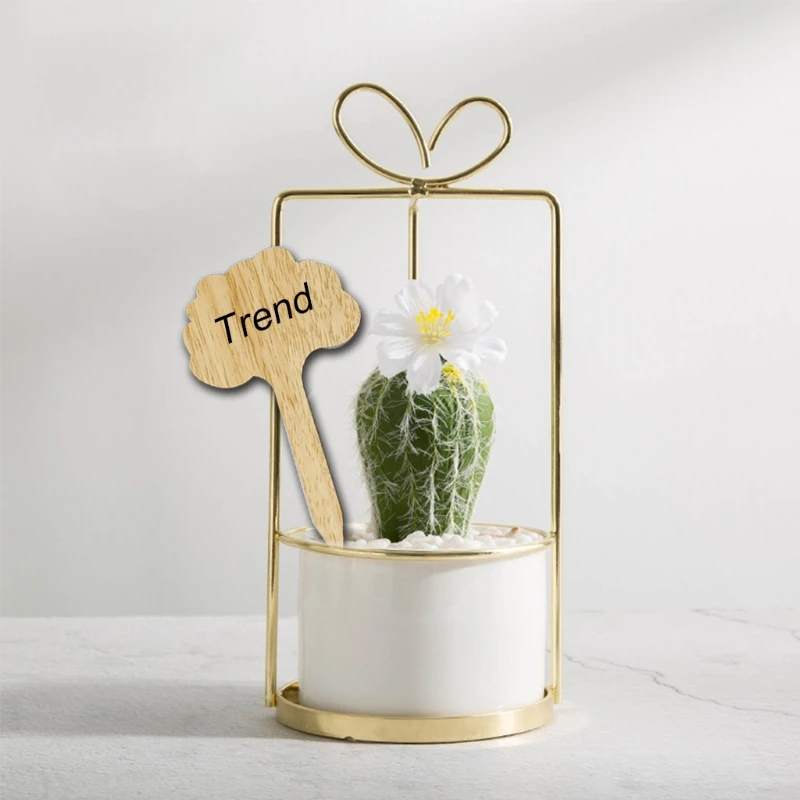 

50pcs Tree Shape Plant Labels Garden Markers Tags for Nursery Pots Seedling Mark