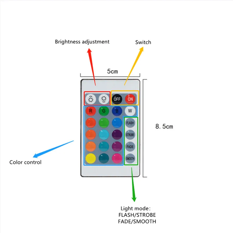 

LED aquarium pool lamp underwater lamp waterproof remote control RGB candle lamp vase base lamp color changing lamp