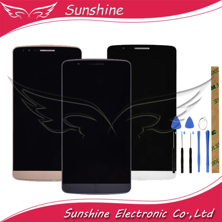 ЖК-дисплей хорошего качества для LG G3 LCD D850 D851 D855 с сенсорным экраном полная сборка