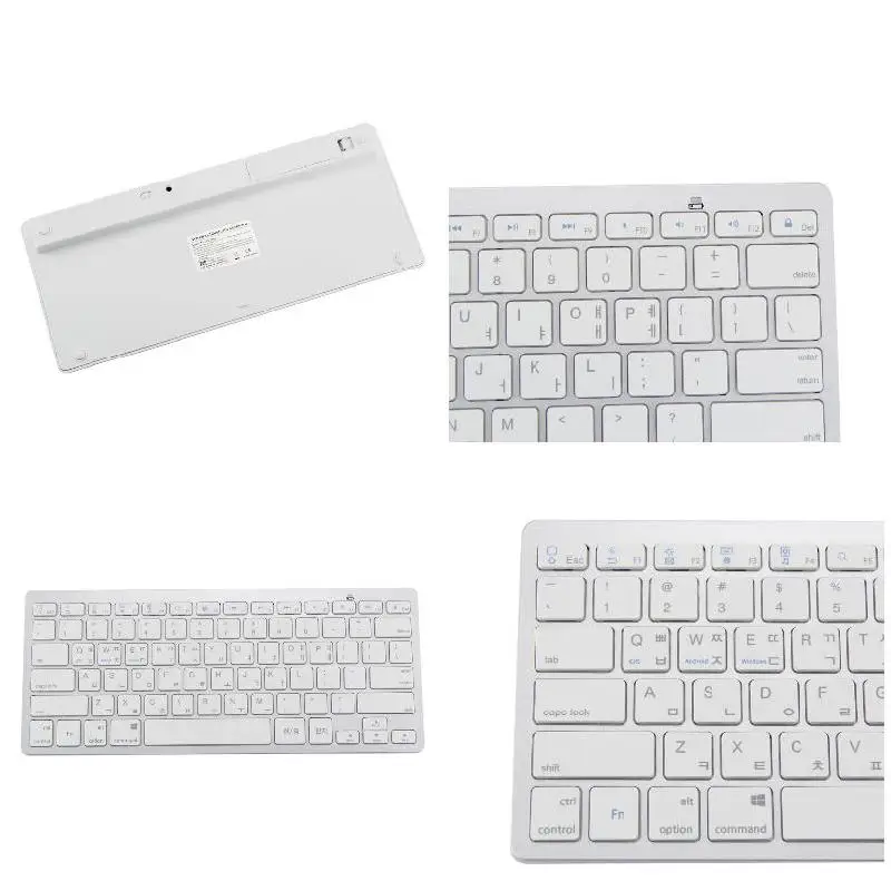 Тонкий Bluetooth беспроводной раскладки клавиатуры Корейская версия для Android IOS Windows