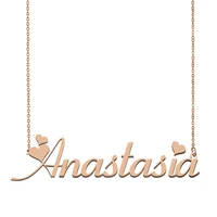 anastasia name necklace custom stainless steel gold for women girls best friends birthday wedding christmas mother days gift