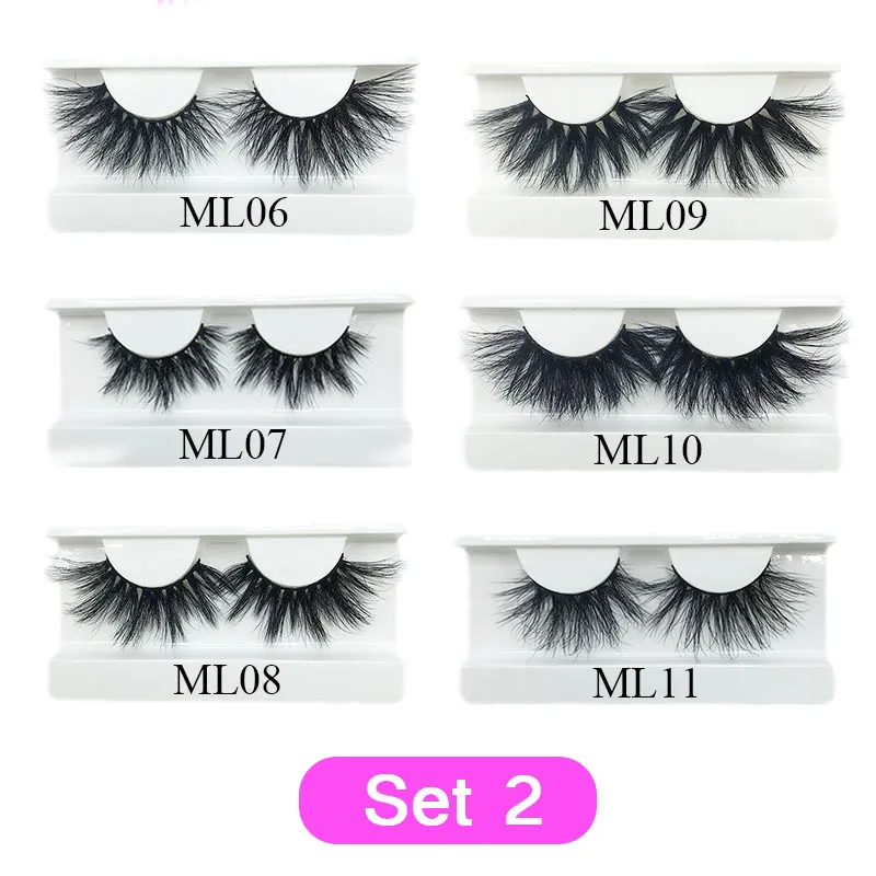30 pairs Mink Eyelashes Bulk 25mm Dramatic Long 3D Mink Lashes Moonlass Makeup Luxury 25mm Lashes Wholesale False Eyelash