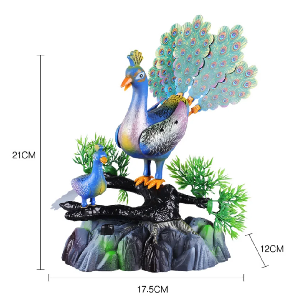 

Electric Birds Sound Voice Control Pet Toy Animal Simulation Peacock Kids Toy Gift Garden Ornaments