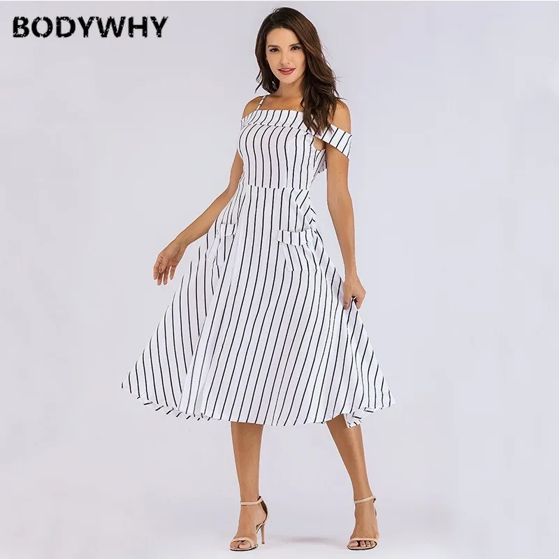 Новые продукты 2020 сексуальное модное женское летнее платье в полоску с подвеской
