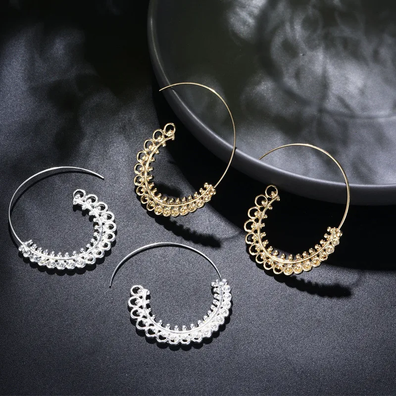 Различные серьги Эффектные в виде шестерни абстрактные Peersonalized для женщин