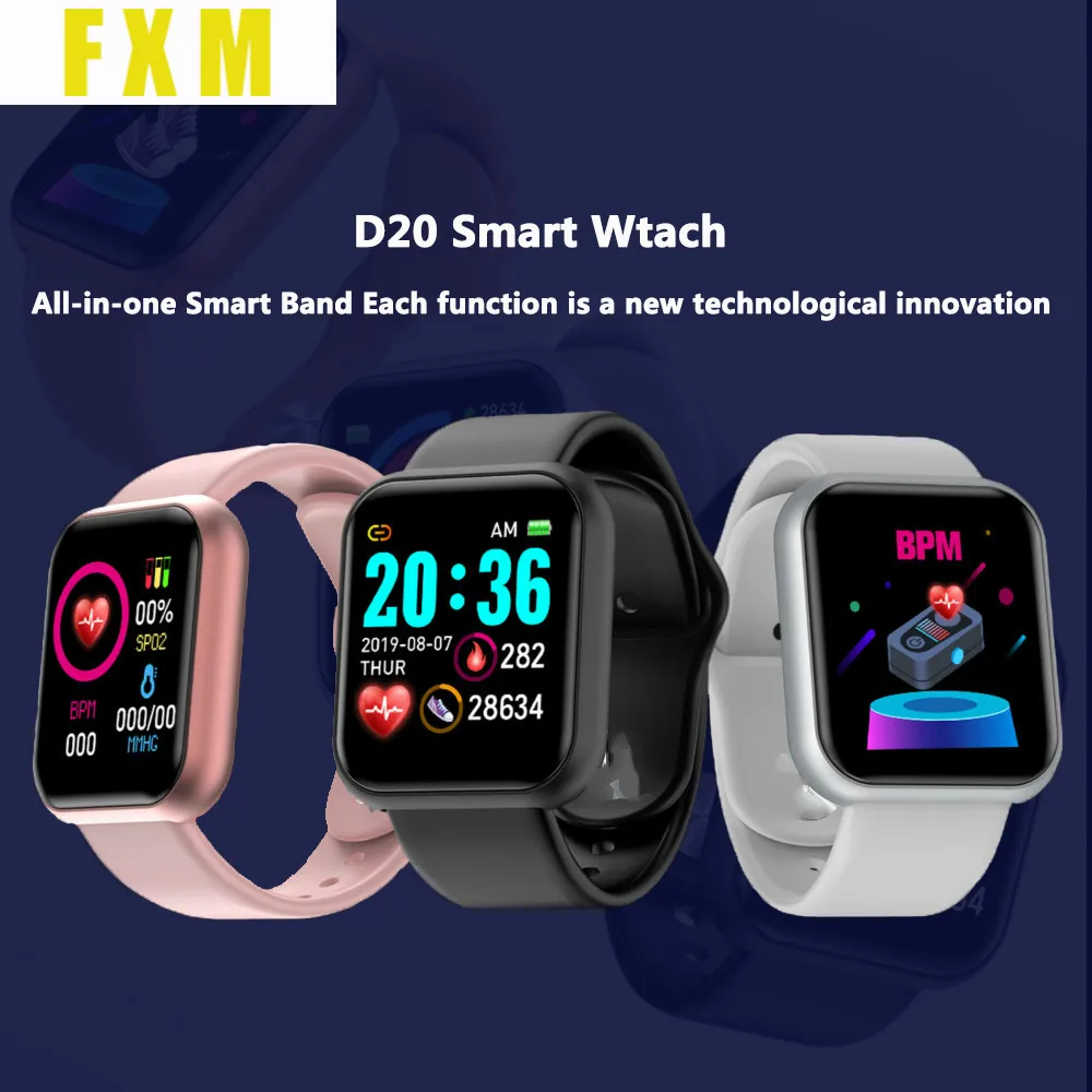 Смарт часы для мужчин и женщин спортивные водонепроницаемые с Bluetooth браслет