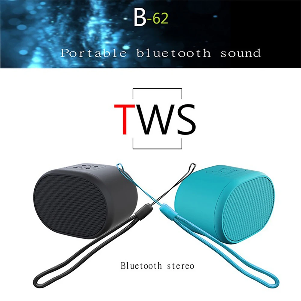 Беспроводная Bluetooth портативная мини-аудиосистема TWS сабвуфер с TF-картой аудио