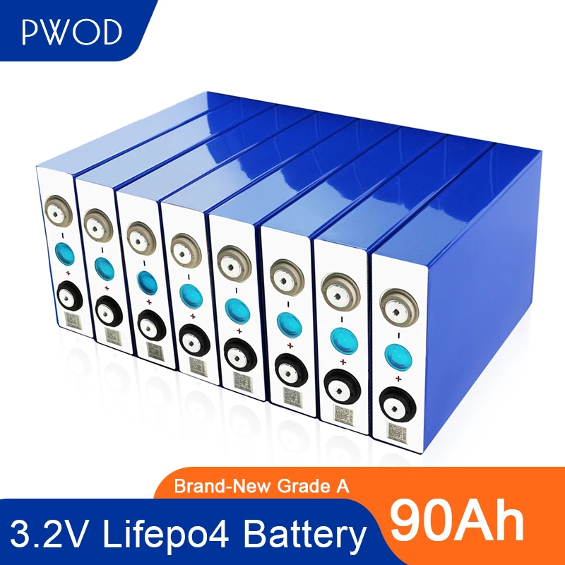 PWOD 90 Ач 32 шт. 3 2 В Lifepo4 перезаряжаемая призматическая батарея EV энергия литиевая