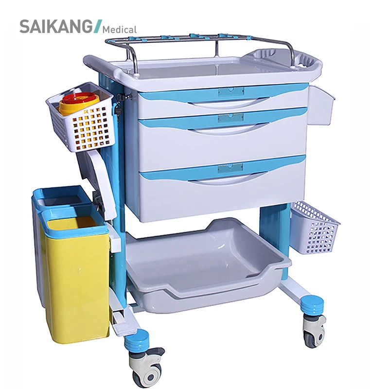 

SKR-ET223 High Quality Durable Hospital ABS Emergency Trolleys