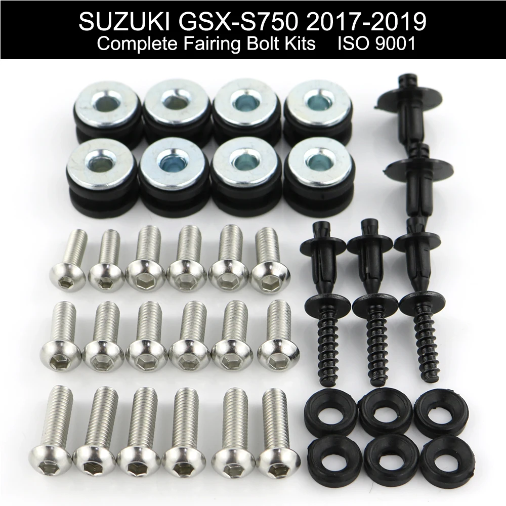 Для Suzuki GSXS750 GSX S 750 2017 2019 Полный Комплект болтов обтекателя зажимы Обтекатели