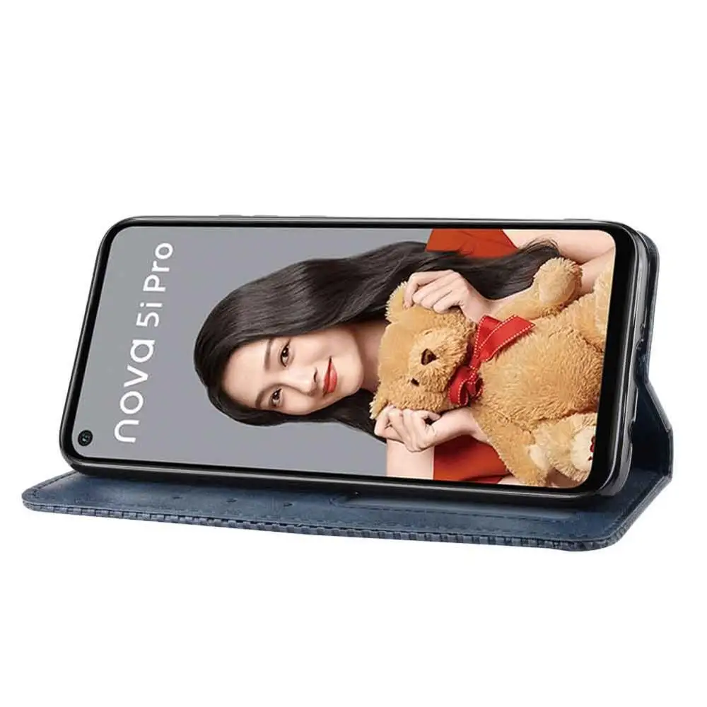 Кожаный чехол для телефона Huawei Nova 5i pro 5T / Mate 30 lite Nova5T/3e задняя крышка флип кошелек с