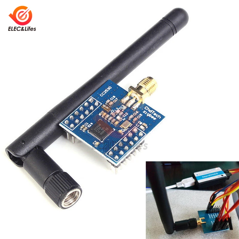 

Ti CC2530 Zigbee Модуль UART серийная Беспроводная основная плата макетная плата CC2530F256 беспроводной модуль 2,4 ГГц радиочастотный трансивер