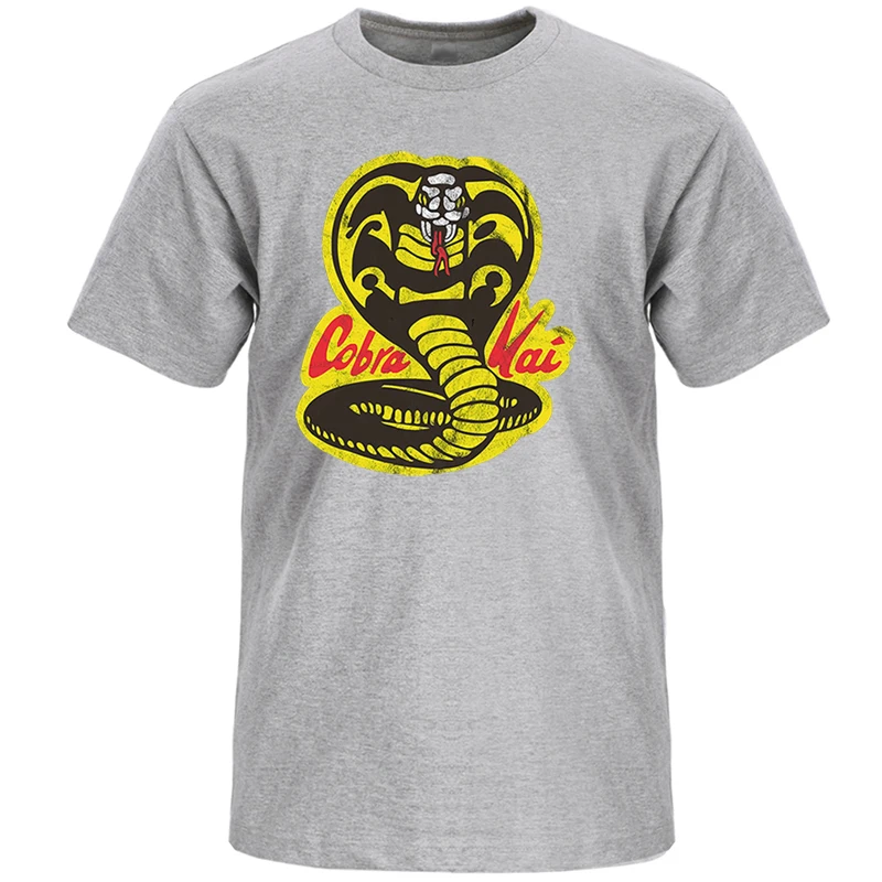 

Cobra Kai T Shirt Men Tshirt Karate Shirts Cotton TV Show Summer Tops Tshirts Tshirts Short Sleeves Tees T-Shirt Streetwear Top