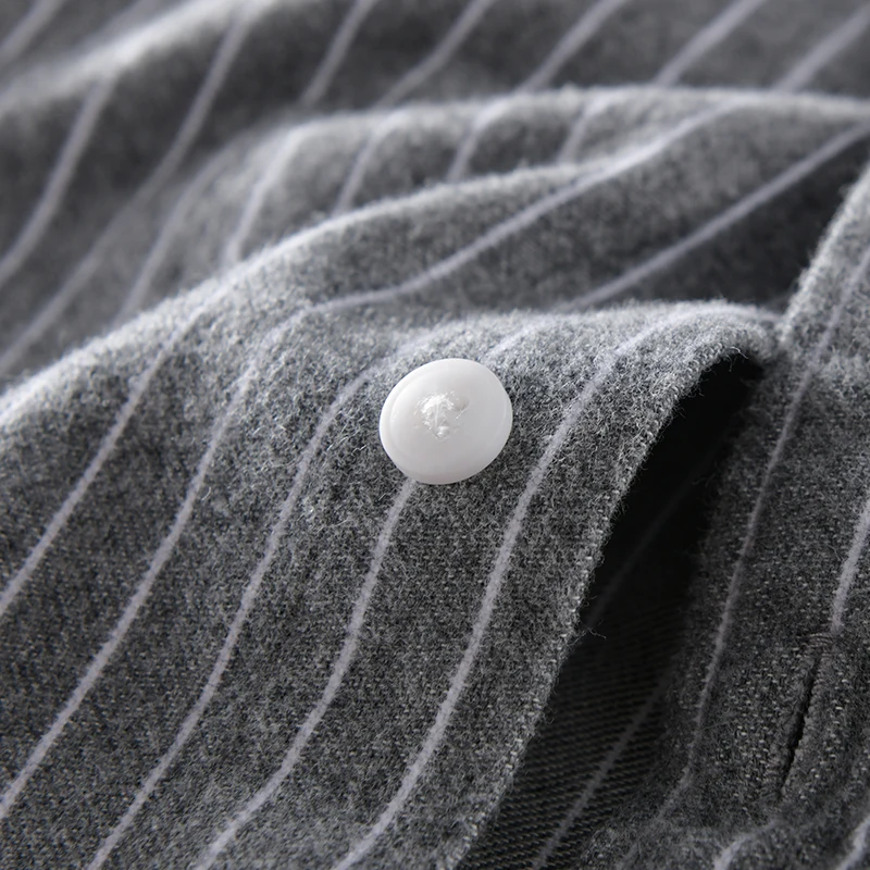 Рубашка мужская в полоску с длинным рукавом 100% хлопок |