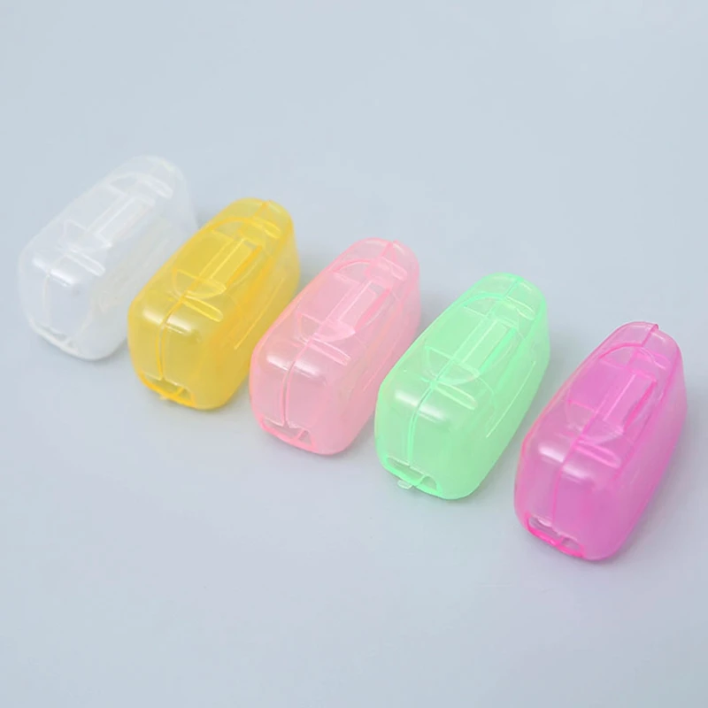 

Bathroom Accessories 5PCS/Set Wash Brush Dust Cover Portable Travel Toothbrush Cover Cap Case Box