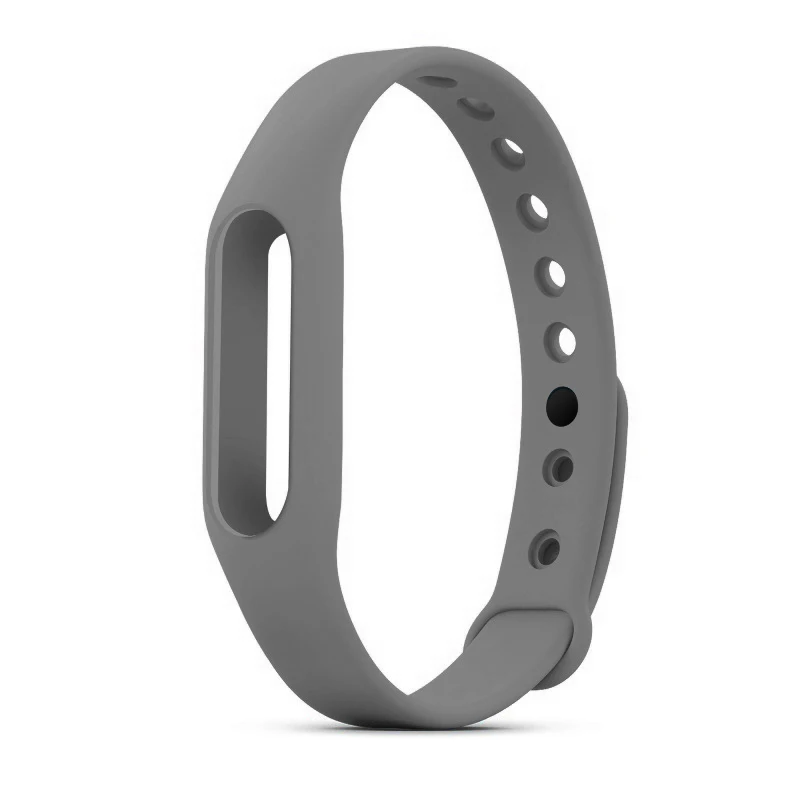 gray Умный Браслет ремешок для mi band 2 Сменный ремень силиконовый браслет mi Band 2 для Xiao mi аксессуары на xio mi band2 - Цвет: gray