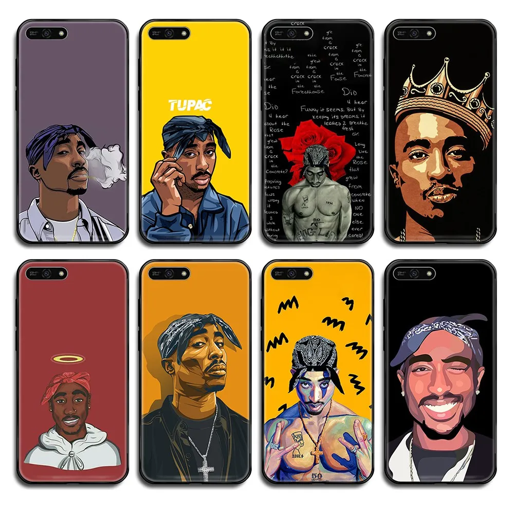 2pac Тупак макавели Рэппер роскошный бампер черный чехол для телефона корпус Huawei