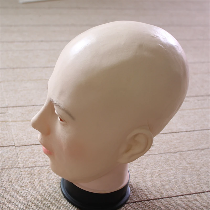 Лысый голова латексные маски фильм женский косплей аниме костюм реквизит