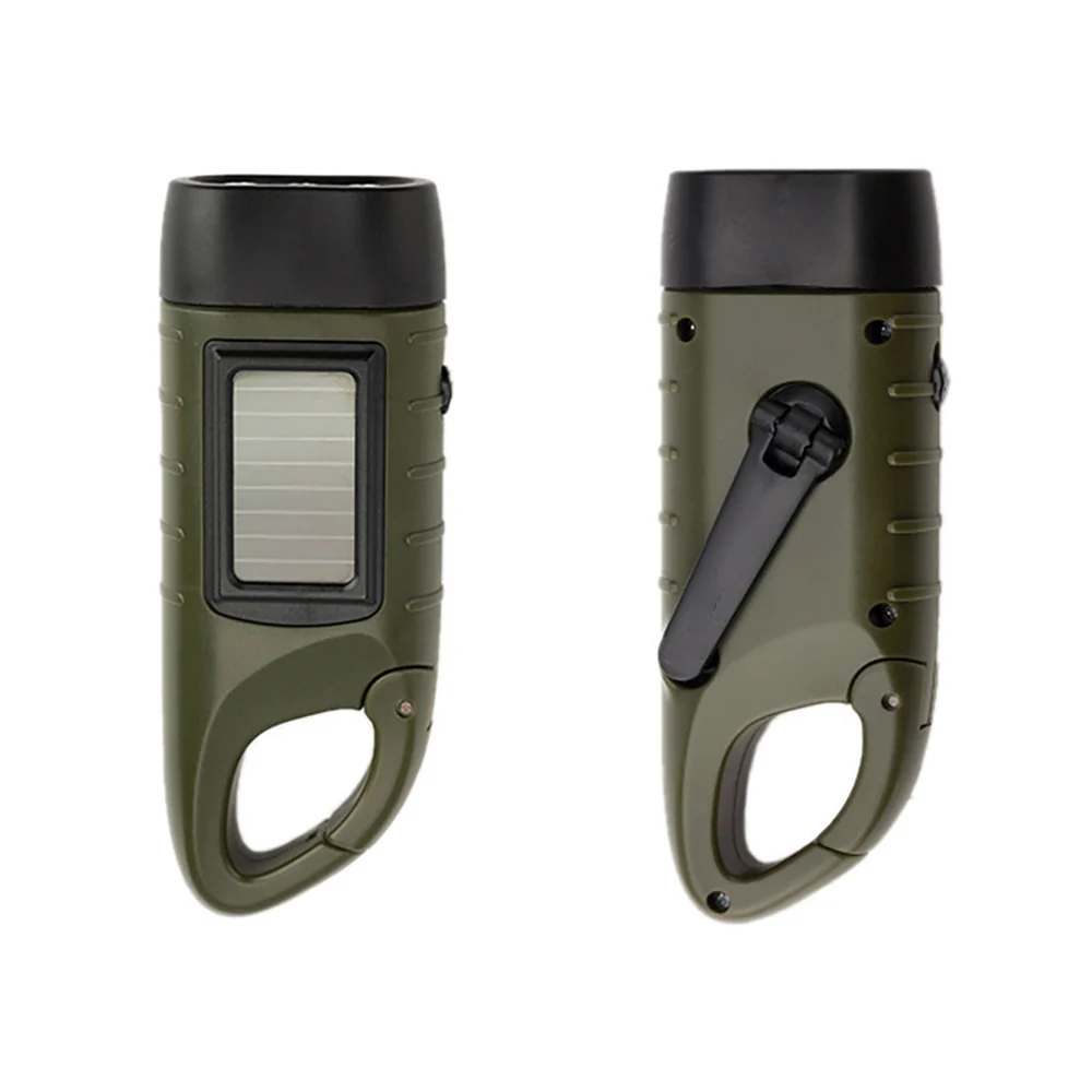 Мини-Аварийный светодиодный солнечный Ручной Динамо Вспышка светильник