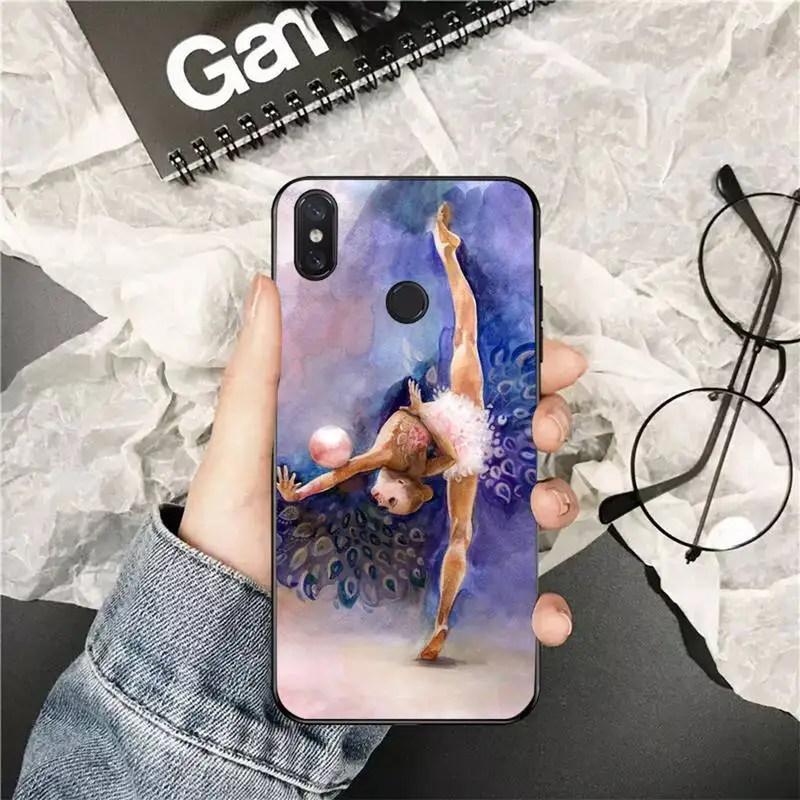 FHNBLJ Love Gymnastics Oil Painting Phone Case for Xiaomi Redmi 5 5Plus 6 6A 4X 7 7A 8 8A 9 Note 5 5A 6 7 8 8Pro 8T 9