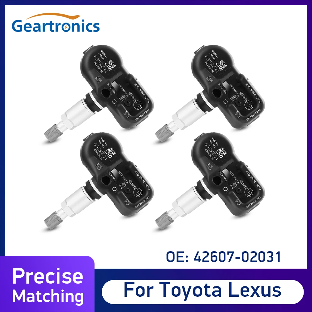 

Датчик давления в шинах TPMS для TOYOTA Avensis Auris RAV4 Yaris Verso 42607-02031, 4 шт.