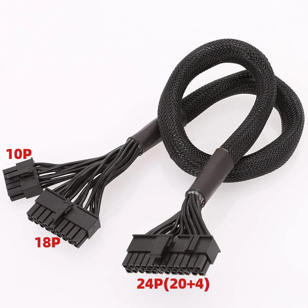 18 + 10 Pin до 20 4Pin 24Pin ATX кабель питания с рукавами для сезонного фокуса PLUS Platinum 850 750 650