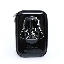 Star Wars Darth Vader Cartoon Pencil Case Student Children Large Capacity EVA Zipper Stationery Box Children Birthday Present