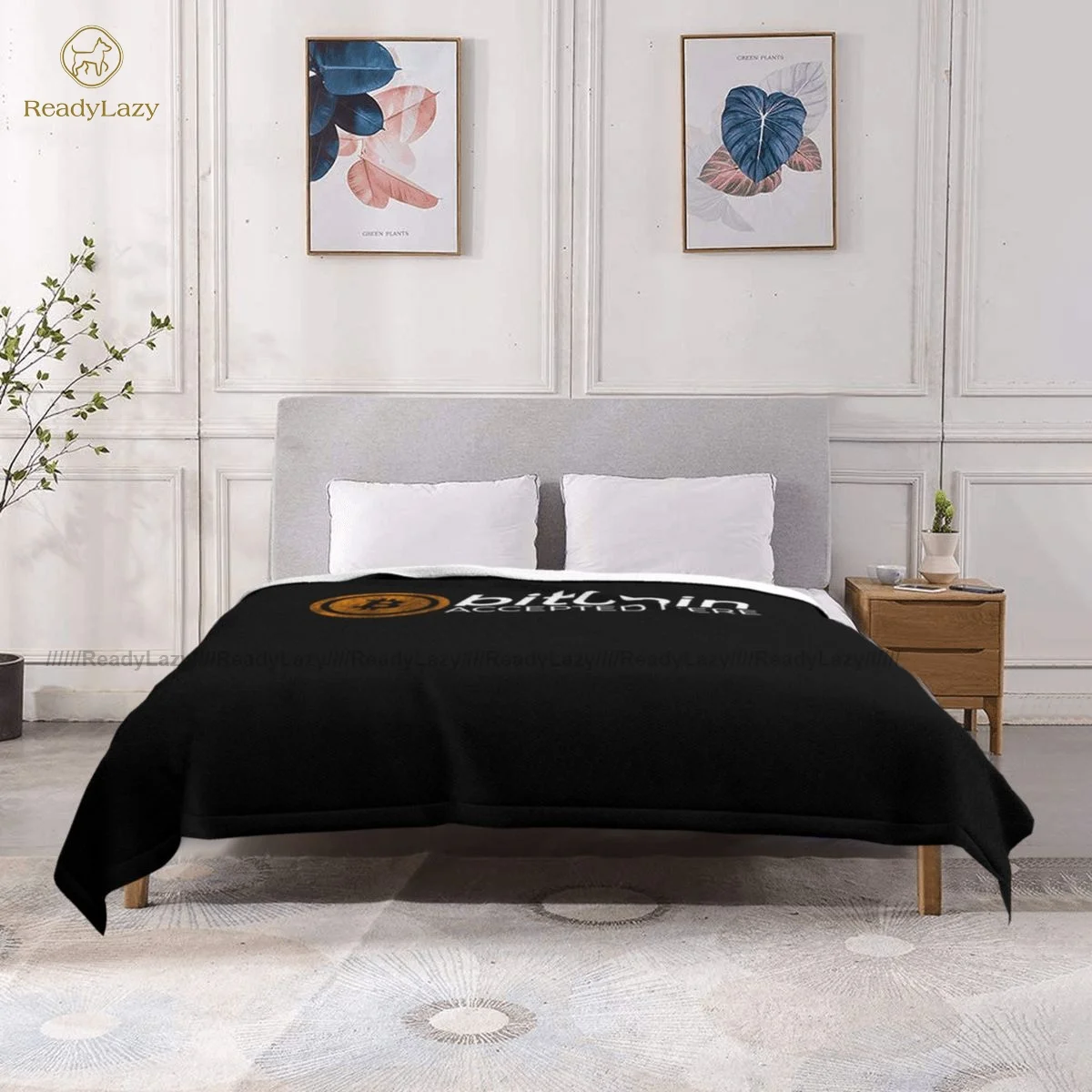 

Bitcoin Blanket Fashion Cozy Bedspread Sherpa Fleece Sleep Super Soft Blanket