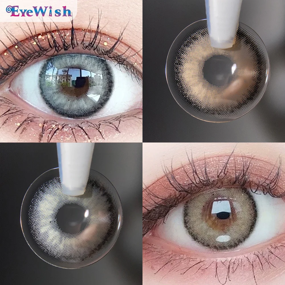 

EYEWISH-1 Pair 2pcs 2 Tone Series Colored Contact Lenses for Eyes Beauty Contact Lenses Eye Color Lens Color Contacts (dia:14mm)