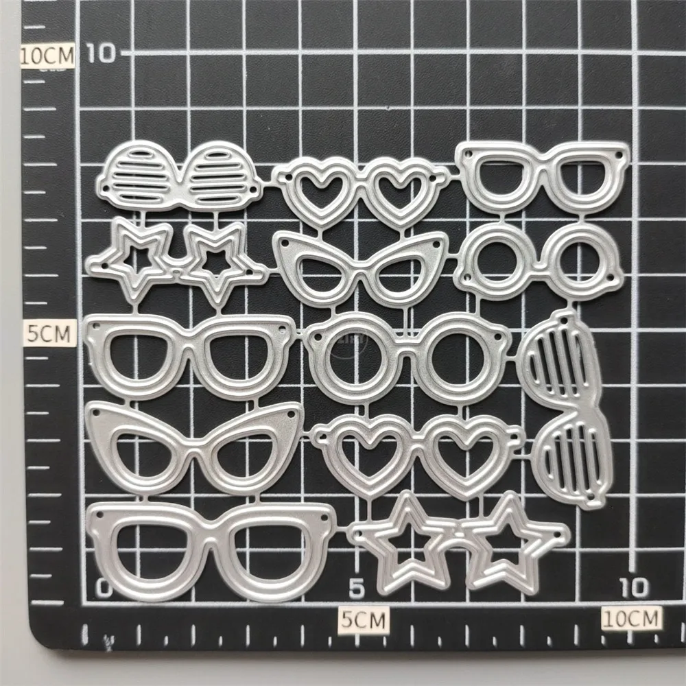 2021 металлические Вырубные штампы в форме сердца звезды очков Сделай Сам
