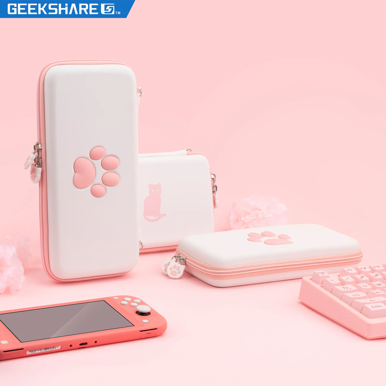 Чехол Geekshare для Nintendo Switch портативный чехол Кошачий коготь водонепроницаемая