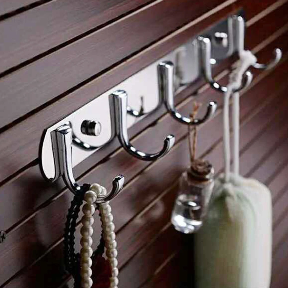 

Home Decor Decoration Wall Mounts Holder Hanger Clothing Stainless Steel Coats Clothes Rack Hat Hook Door
