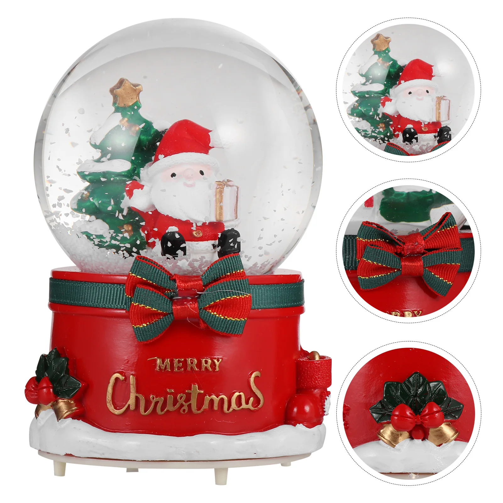 

Креативная Рождественская Хрустальная коробка с Санта-Клаусом, Рождественские декоративные принадлежности