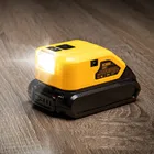 Обновленный сменный источник питания DCB090 для Dewalt, 20 в, макс. 18 в, адаптер аккумулятора с двойным USB, 12 В постоянного тока, светодиодный рабочий светильник