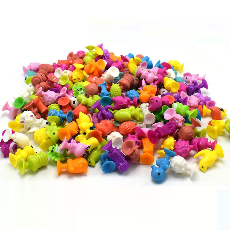 Фигурки мягкие stikeez mini TPR разные в виде фруктов овощей монстров животных рыбок