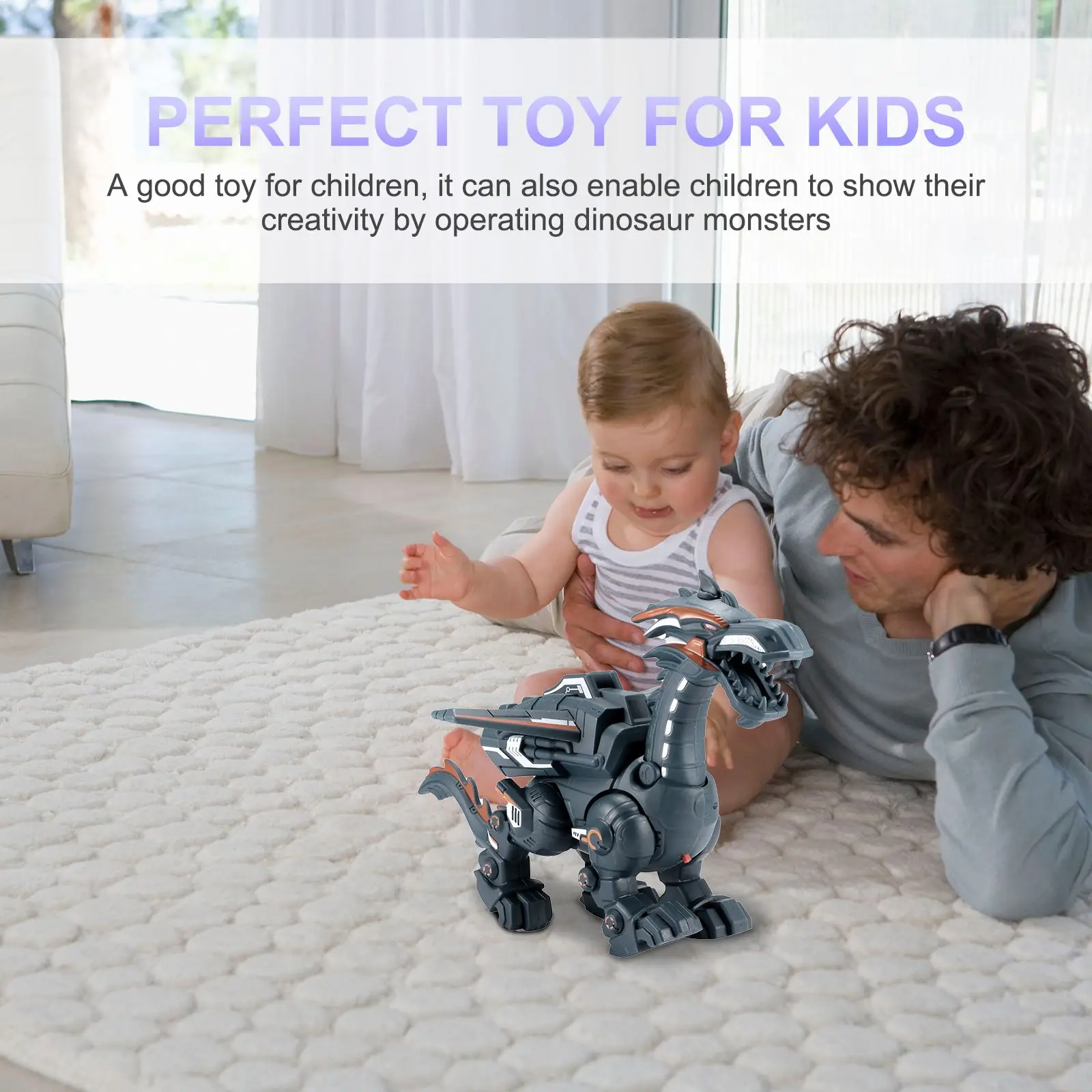 Имитация интеллектуального динозавра распылитель динозавр игрушка электронная