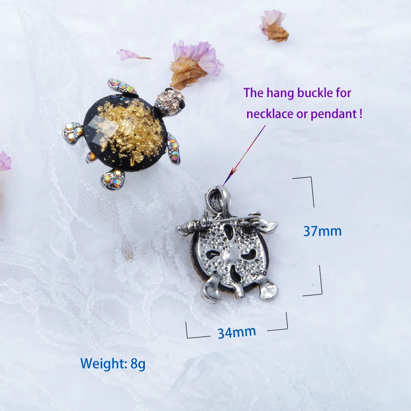 WXJCAN Смола Брошь в виде черепахи|Броши| |