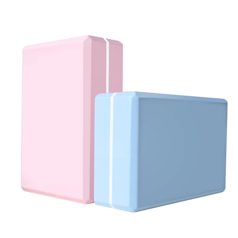 Блоки для йоги EVA Двойные Цвета Упражнение тренажерный зал фитнес инструмент