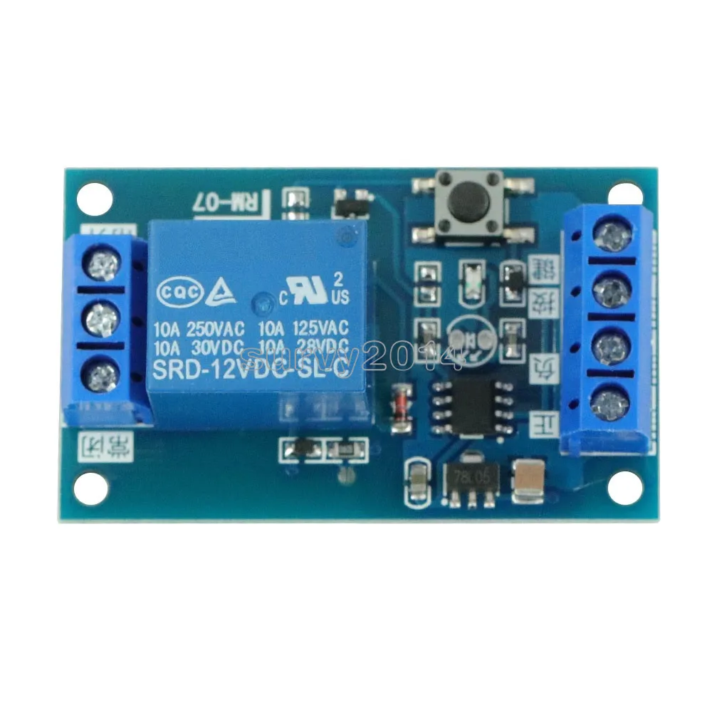 

DC 12V Bond Bistable Relay Module Car Modification Switch Start Stop Self-Locking 828 Promotion Board