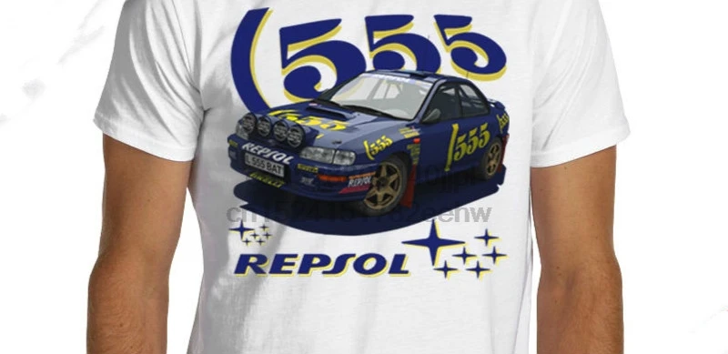 Wrc Rally Impreza Wrx Sti Gc8 555 футболка Colin Mcrae | Мужская одежда