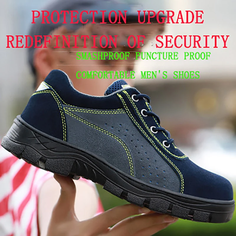 

Safety Shoes Men's Summer Lightweight Anti-Smashing Wear-Resistant Special Leather For Electric Welders