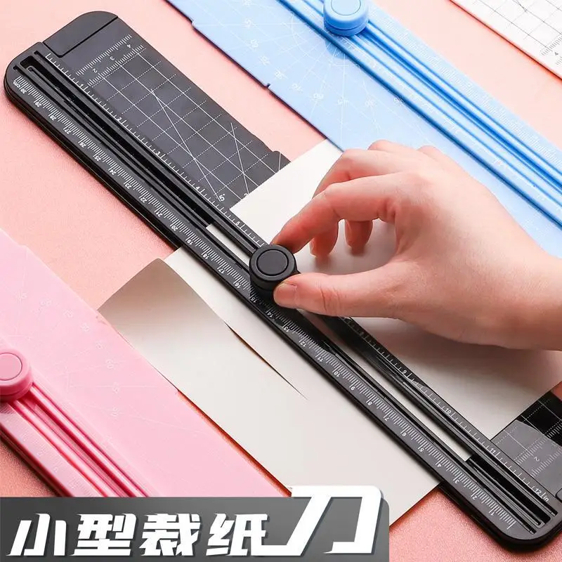 Two-way Paper Cutter Upgraded Version Small Hidden Cutter Head Photo Guillotine Portable Manual Gate Knife A4 Paper Cutter 30cm