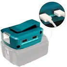 Светодиодный светильник для Makita ADP05, 14,4 В18 в, с двумя USB-портами, с преобразователем, прожсветильник Тор, для улицы, вспышка для аккумуляторы Makita